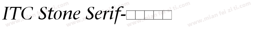 ITC Stone Serif字体转换